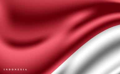 Indonesian flag vector design for background