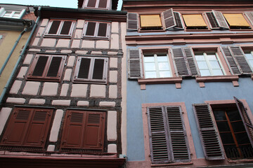 old houses in colmar in alsace (france)