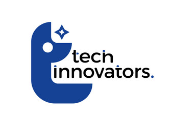 Blue Dynamic Simple Tech Innovators logo for a company