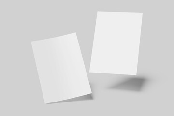 Blank A4 Flyer Mockup