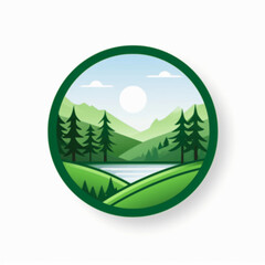 green icon representing streak feature in the tree planting application