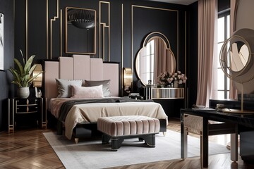 Art Deco Style Bedroom