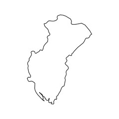 Cross River state map, administrative division of the country of Nigeria. Vector illustration.