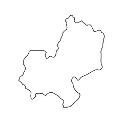 Fototapeta premium Edo state map, administrative division of the country of Nigeria. Vector illustration.