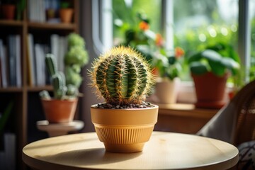 Cactus Plant Home Decor - AI Generated