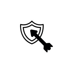 Role Play Game icon design with white background stock illustration