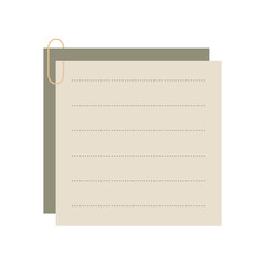 Cute Note Illustration