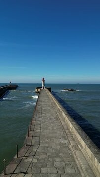 Felgueiras Lighthouse, Farolim do Molhe de Felgueiras, Atlantic Ocean