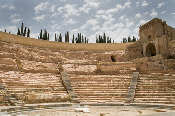 Roman amphitheater in Cartagena Spain