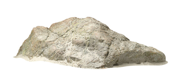 Isolate realistic rock on sand beaches desert 3d illustrations png © Krit