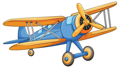 Cute vintage aircraft cartoon