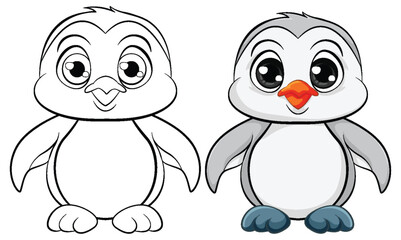 Cute Baby Penguin Cartoon