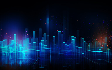 Fototapeta premium Background concept with abstract data design