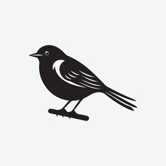 Bird Silhouette Vector Icon