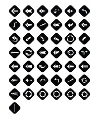 43 Unique Arrow Indicator Pointer Symbols In Monotone