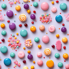 Candy kawaii repeat pattern
