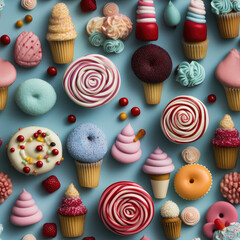 Candy cute repeat pattern
