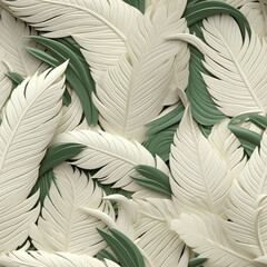 Tropical leaves repeat pattern