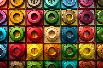 colorful background, multicolor cubical arranged pattern