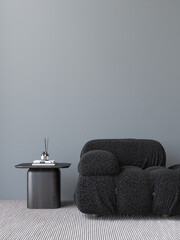 Modern style conceptual interior room 3d illustration - 627256559