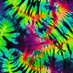 Grunge tie-dye, trippy tie dye pattern, colorful chaotic