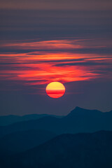 Sonnenaufgang im Hochschwab Gebiet