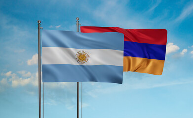 Armenia and Argentina flag