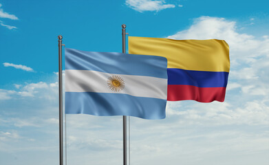 Colombia and Argentina flag