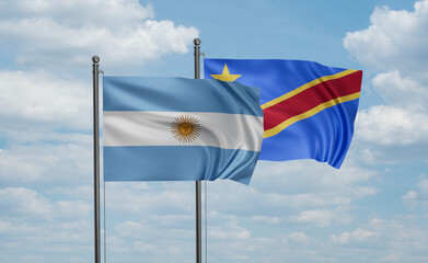 Congo and Argentina flag