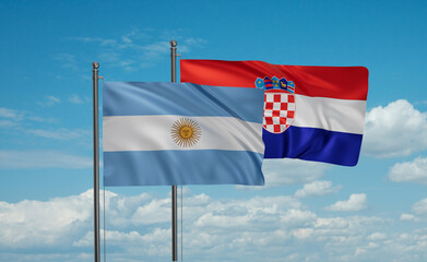 Croatia and Argentina flag