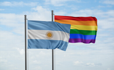 Gay Pride and Argentina flag