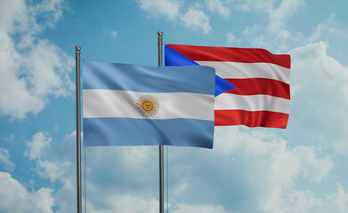Puerto Rico and Argentina flag