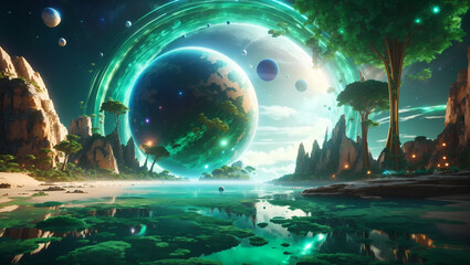 Obraz premium Amazing Planets of the Cosmos