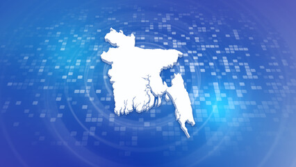 Bangladesh 3D Map on Minimal Corporate Background
Multi Purpose Background with Ripples and Boxes with 3D Country Map
Useful for Politics, Elections, Travel, News and Sports Events
