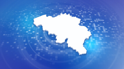 Belgium 3D Map on Minimal Corporate Background
Multi Purpose Background with Ripples and Boxes with 3D Country Map
Useful for Politics, Elections, Travel, News and Sports Events
