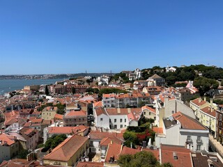 Fototapeta na wymiar Visiting Lisboa Portugal Sightseeing historic sites
