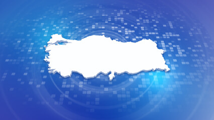 Turkey 3D Map on Minimal Corporate Background
Multi Purpose Background with Ripples and Boxes with 3D Country Map
Useful for Politics, Elections, Travel, News and Sports Events
