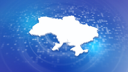 Ukraine 3D Map on Minimal Corporate Background
Multi Purpose Background with Ripples and Boxes with 3D Country Map
Useful for Politics, Elections, Travel, News and Sports Events
