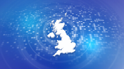 United Kingdom 3D Map on Minimal Corporate Background
Multi Purpose Background with Ripples and Boxes with 3D Country Map
Useful for Politics, Elections, Travel, News and Sports Events
