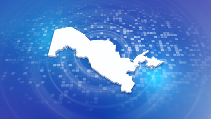 Uzbekistan 3D Map on Minimal Corporate Background
Multi Purpose Background with Ripples and Boxes with 3D Country Map
Useful for Politics, Elections, Travel, News and Sports Events
