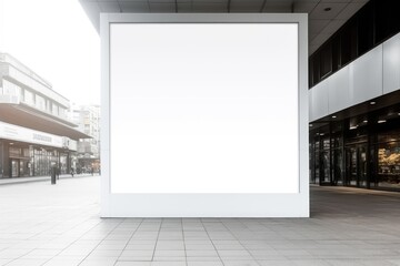 public shopping center mall or business center advertise mock-up template, AI generated
