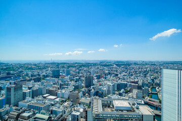 神奈川県横浜市みなとみらいの都市風景