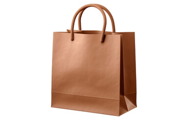 Eco-Friendly Recyclable Shopping Brown Paper. Generative Ai