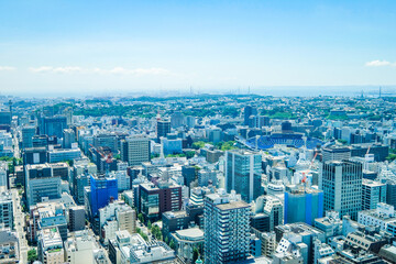 Fototapeta premium 神奈川県横浜市みなとみらいの都市風景