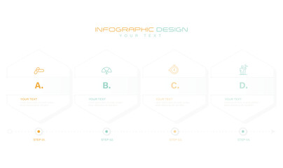 Vector Infographic design business template with icons and 4 options or steps. Can be used for process diagram, presentations, workflow layout, banner, flow chart, info graph stock. 