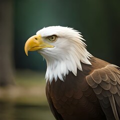Obraz premium portrait of a eagle. Generative AI