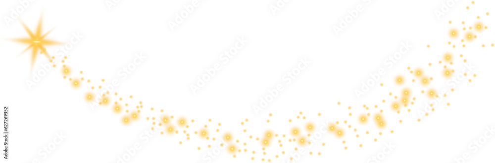 Poster glittering vector dust on a transparent background. golden sparkling lights. christmas holiday glow 
