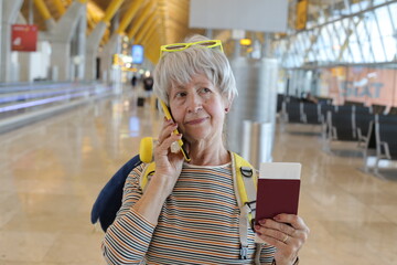 Lady calling from the airport  