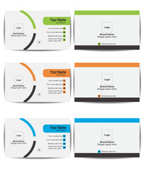 Creative & modern double sided business card/visiting card template