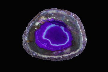 Agate stone, purple